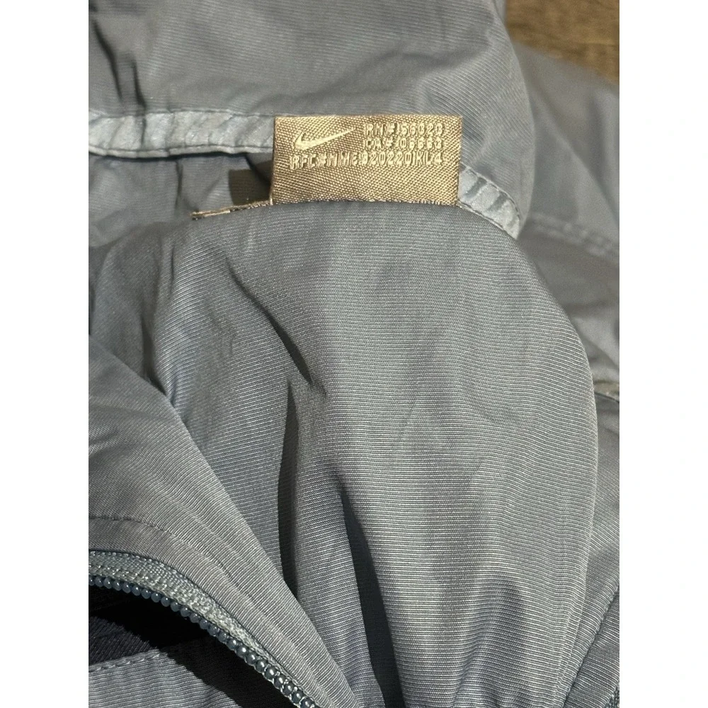 Nike Windbreaker Track Jacket Men XXL Blue Y2K Gray Tag Waterproof‎ Nylon Light